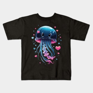 watercolor jellyfish graphic Kids T-Shirt